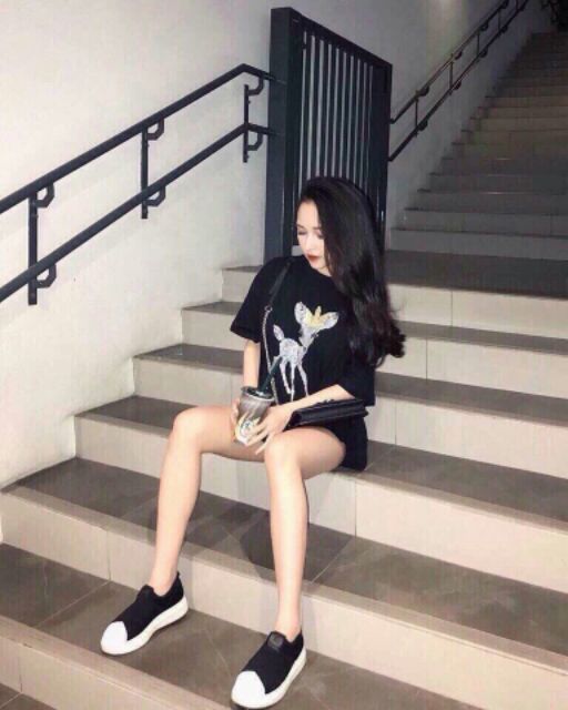 Giày lười nữ hàng full box xả kho chỉ 115k