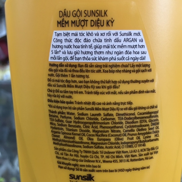 Dầu Gội Sunsilk Mềm Mượt 650g (631ml)