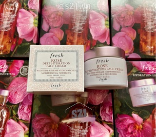 Kem Dưỡng Ẩm Sâu Fresh Rose Deep Hydration Face Cream 50ml