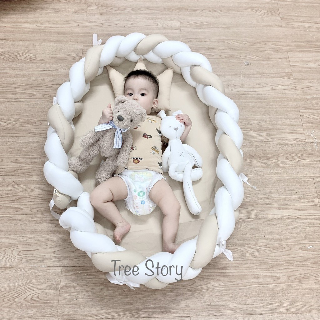 Nôi xoắn handmade Tree Story, nôi sơ sinh ngủ chung giường cho bé
