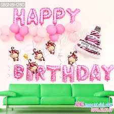 Bóng trang trí sinh nhật Happy Birthday,
