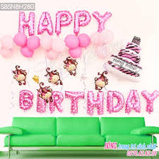 Bóng trang trí sinh nhật Happy Birthday,