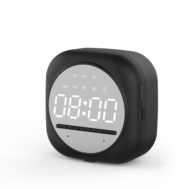 Loa Q12 Bluetooth Đa năng Mặt Gương Phát nhạc - Đài FM - Báo Thức