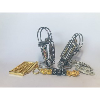 Móc Khóa Thủ Công Inox Phối ( mẫu 9)