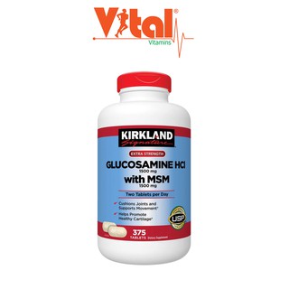 Viên Uống Bổ Xương Khớp KIRKLAND GLUCOSAMINE HCL 1500mg With MSM 1500mg - 375 Viên