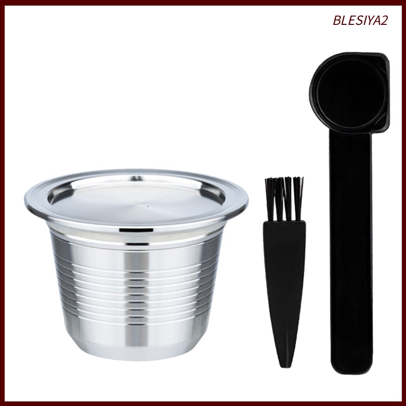 [BLESIYA2]Coffee Capsule Stainless Steel Reusable for Le Cube 