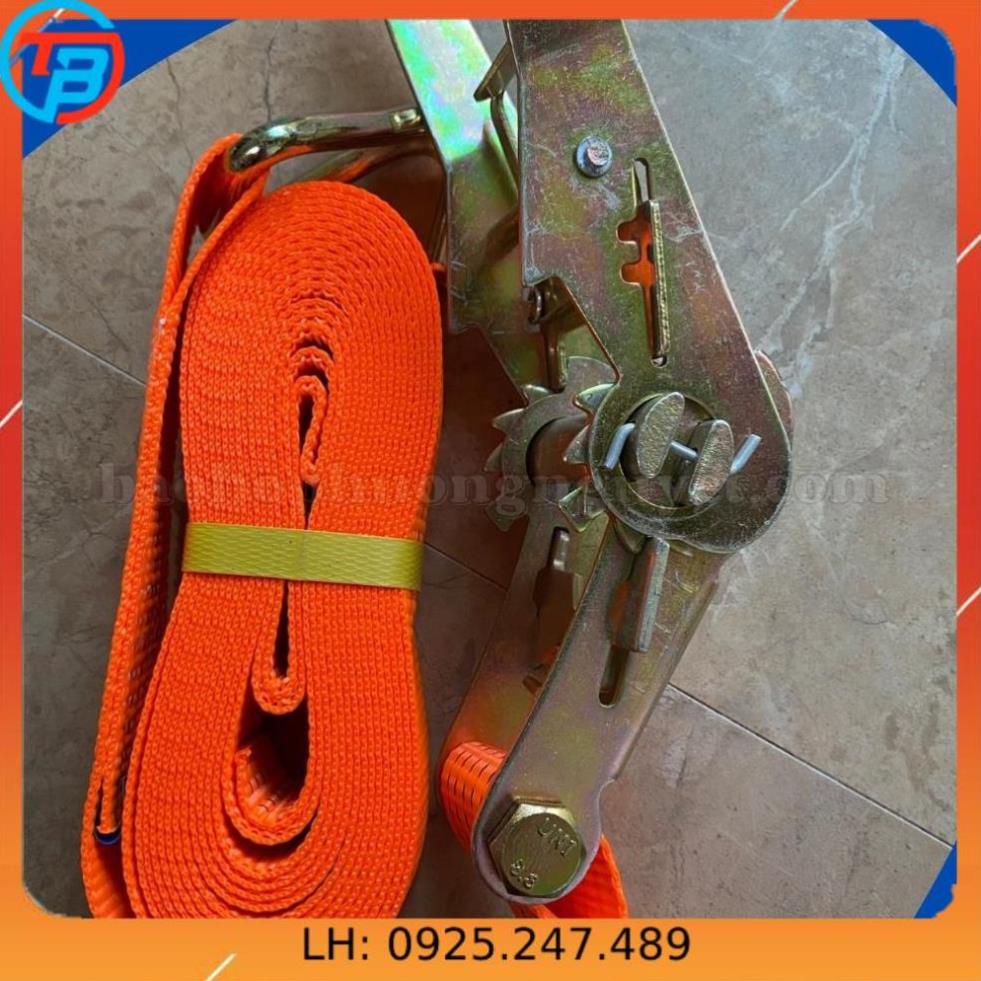 Dây cảo chằng hàng tăng đơ bản 2,5cm tăng chỉnh, cố định hàng hóa (chiều dài 3,4,5,6,8m tải trọng 800kg)