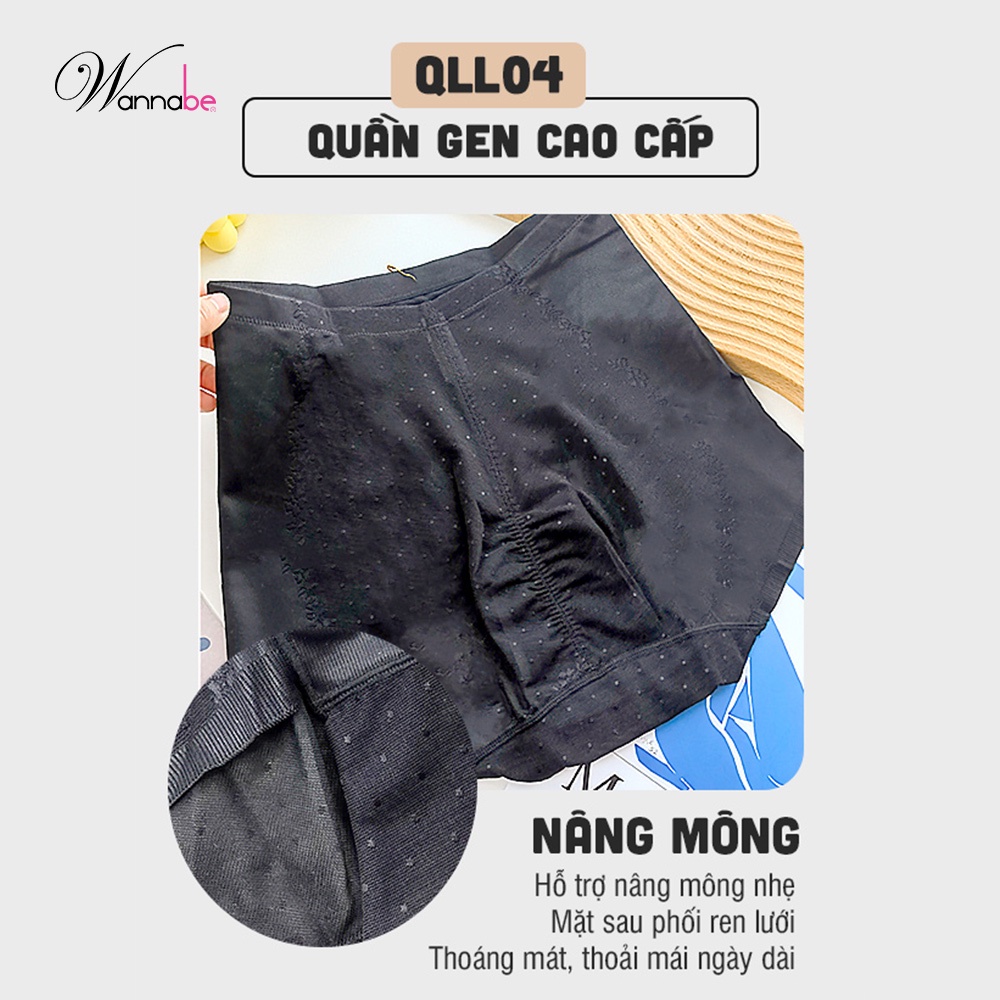 Quần lót gen nữ cao cấp Wannabe QLL04 bản thun lớn chống cuộn định hình tạo đường cong quyến rũ gợi cảm