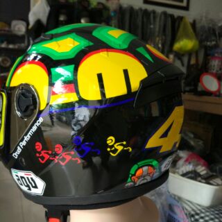 Nón bảo hiêm fullface con rùa AGU