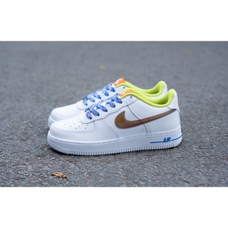 Giày Nike Air Force 1 Low White Orange DQ7767-100