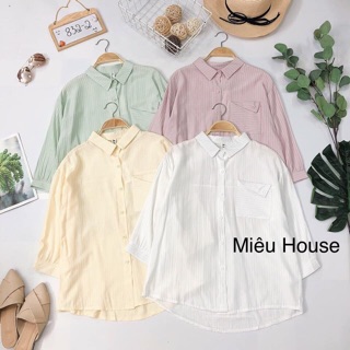 Áo sơmi kẻ sọc nhí
