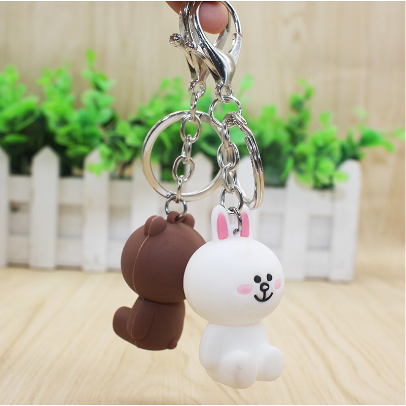 [ NEW ] Móc khóa Brown bear and Conny rabbit đáng yêu _MK18