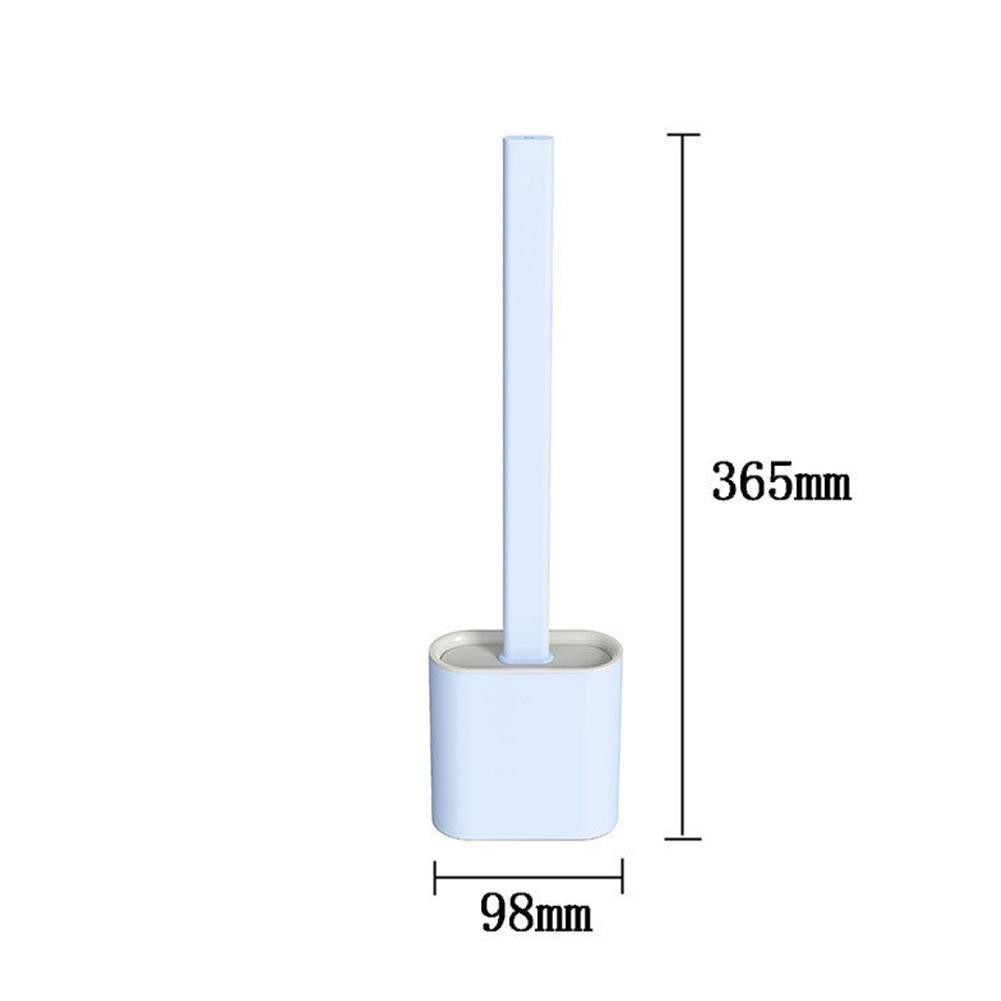 Dụng cụ cọ rửa nhà vệ sinh thông minh silicon 2 mặt dán tường Toilet Brush - Loại mới