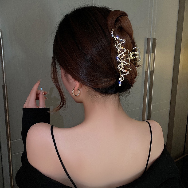 Kẹp Tóc Kim Loại Phối Dây Xích Dài Kiểu Hàn Quốc Thời Trang Cho Nữ