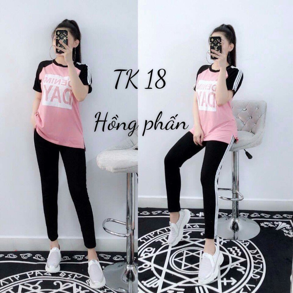 Đồ bộ mặc nhà nữ In chữ cực đẹp chất vải thun co dãn 4 chiều | BigBuy360 - bigbuy360.vn