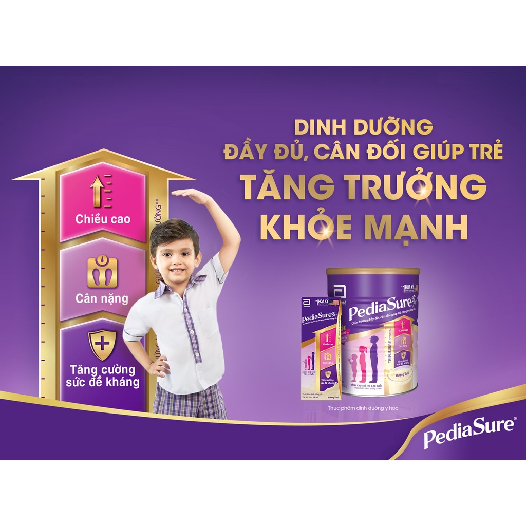 Sữa Bột Pediasure 400g Hương Vani Giúp Bé Tăng Cân nặng, Chiều Cao, Sức Đề Kháng BEE BEE MART