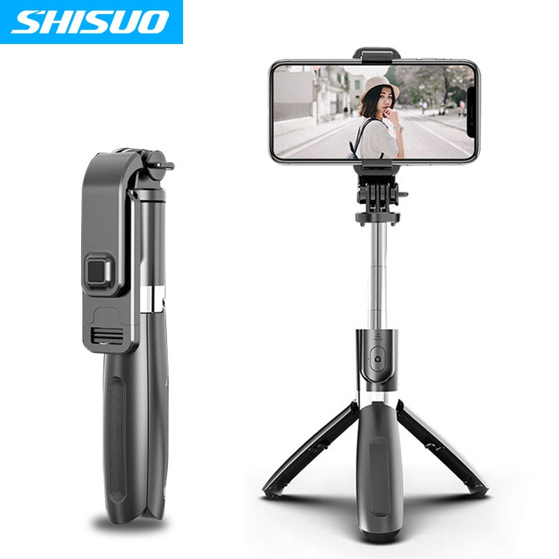 ♂℡Điện thoại di động gậy tự sướng Bluetooth mới đa chức năng Chân đế phát sóng trực tiếp máy ảnh di động đế chụp ảnh điệ