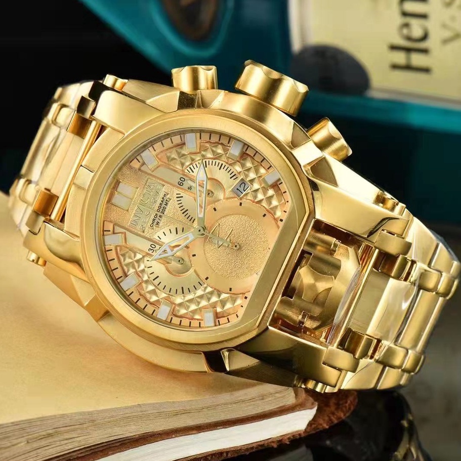 Đồng Hồ Nam Invicta Quartz - Pin 25207 - Dây Thép - Size 52mm