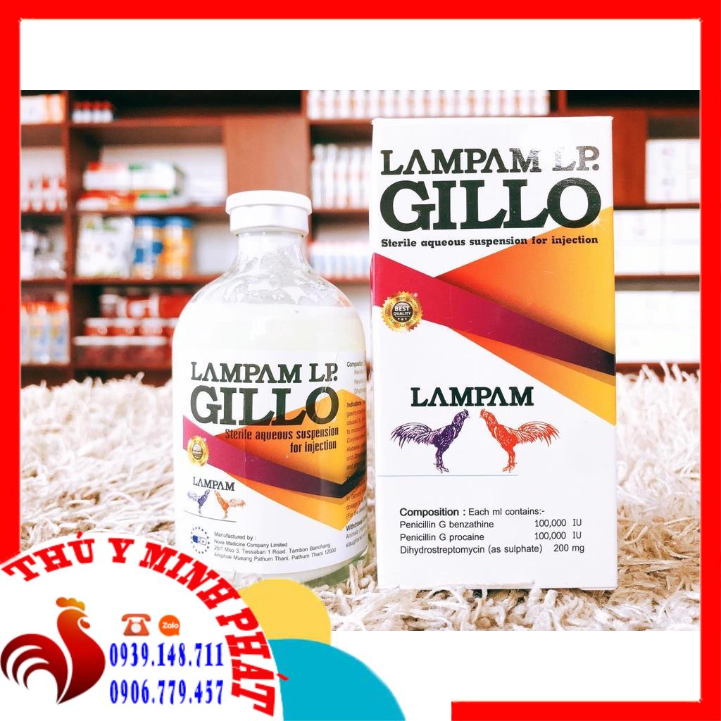 Gillo Lampam (100ml) -Tr.ị Bá Bệnh Cho Gà Đá Nhập Khẩu Thái Lan