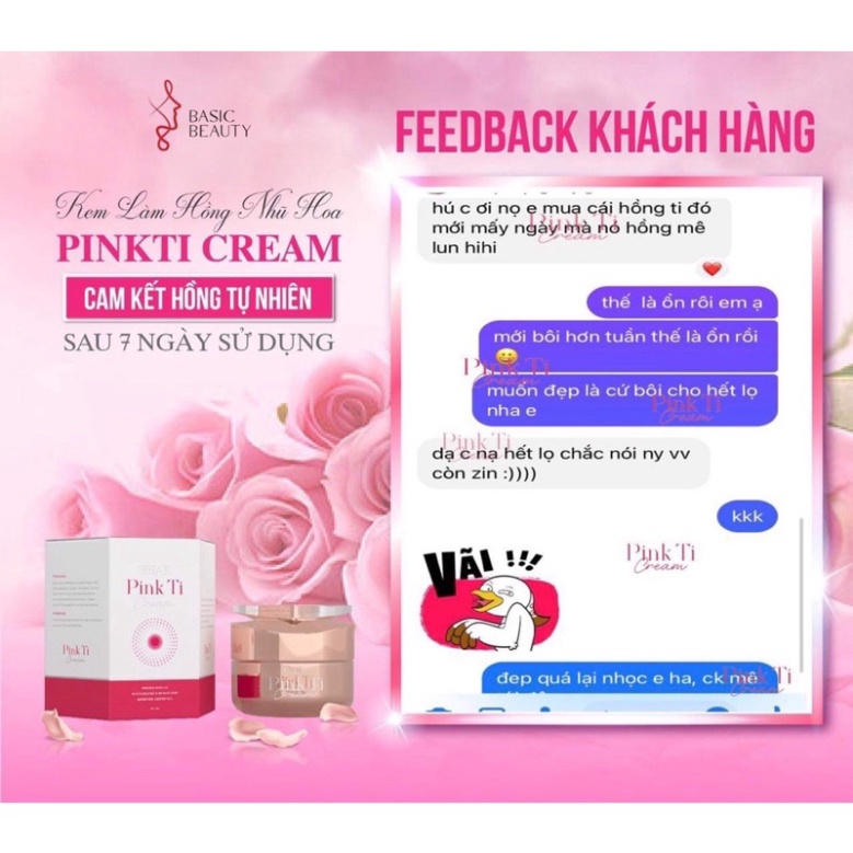 [HỒNG SAU 7 NGÀY] PINK TI CREAM- KEM HỒNG NHŨ HOA - MỜ THÂM NÁCH BẸN- HÀNG CHÍNH HÃNG | BigBuy360 - bigbuy360.vn
