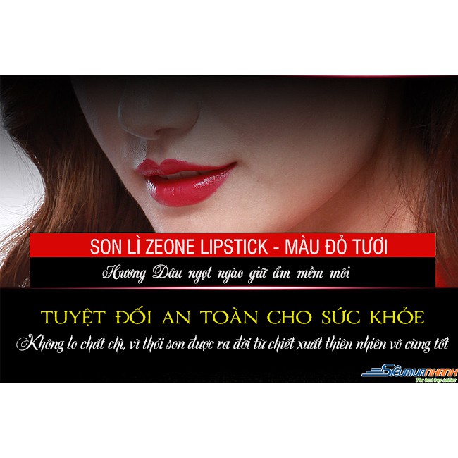 SON MÔI  ZEONE MÀU ĐỎ TƯƠI