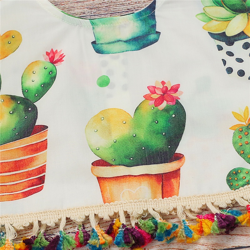 Áo thun MIKRDOO ngắn tay và quần ngắn in hoạt hình xinh xắn cho bé gái