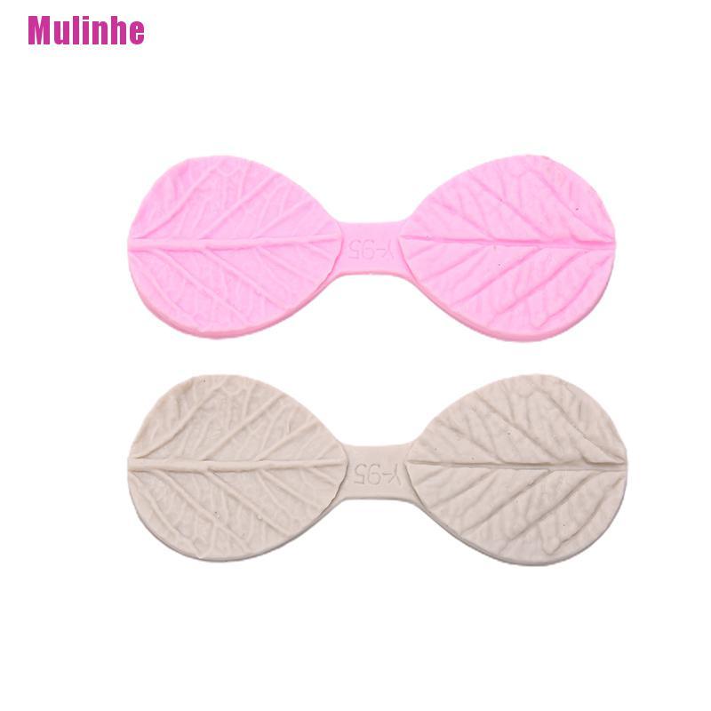Khuôn Silicone Làm Bánh Hình Hai Chiếc Lá DIY