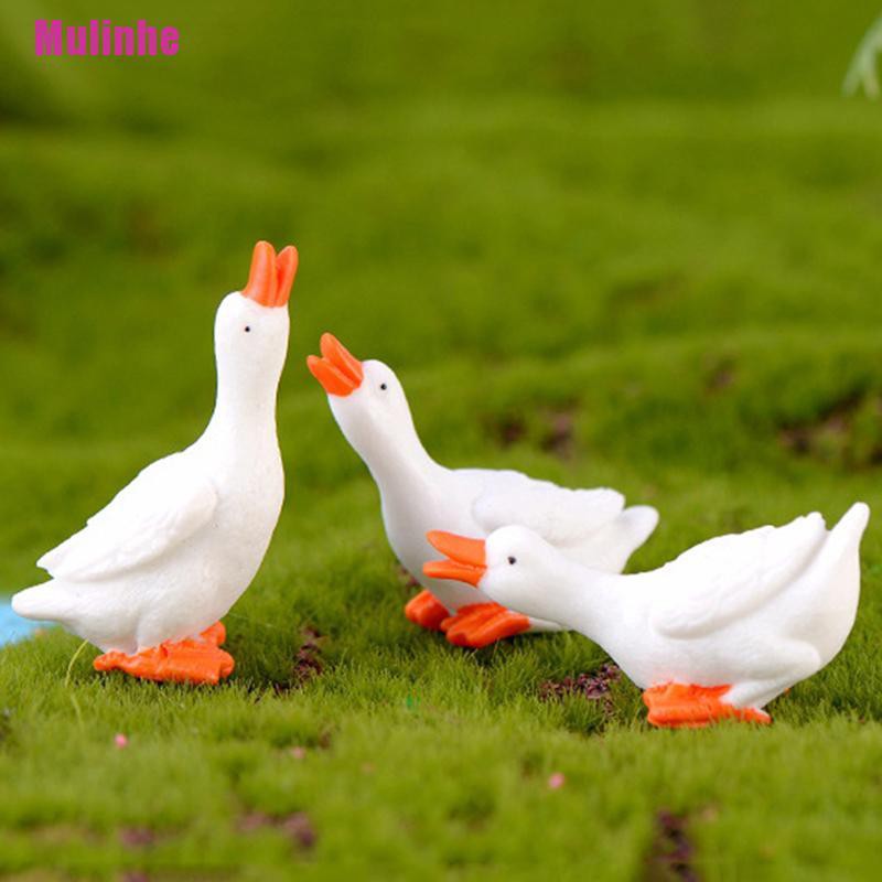 Đồ trang trí Ngỗng Mini Dùng Trang Trí Sân Vườn Độc Đáo