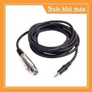 Dây mic thu âm dài 3 mét cho mic bm900, bm800 ami bm900 , isk at100 cho mic thu âm 5v