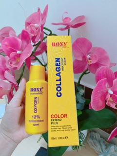 Combo thuốc nhuộm tóc kèm oxy Roxy Cao cấp