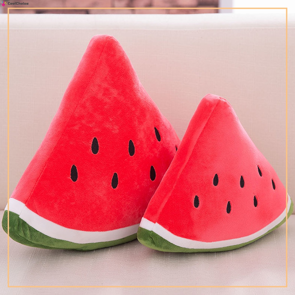 Gối Ôm Nhồi Bông Mềm Mại Hình Dưa Hấu Dễ Thương Trang Trí Nhà Cửa / Văn Phòng