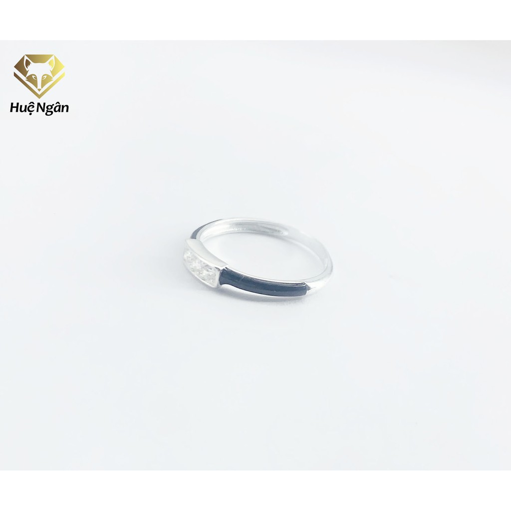 Nhẫn bạc Ý 925 Huệ Ngân - Đính Đá RR1218