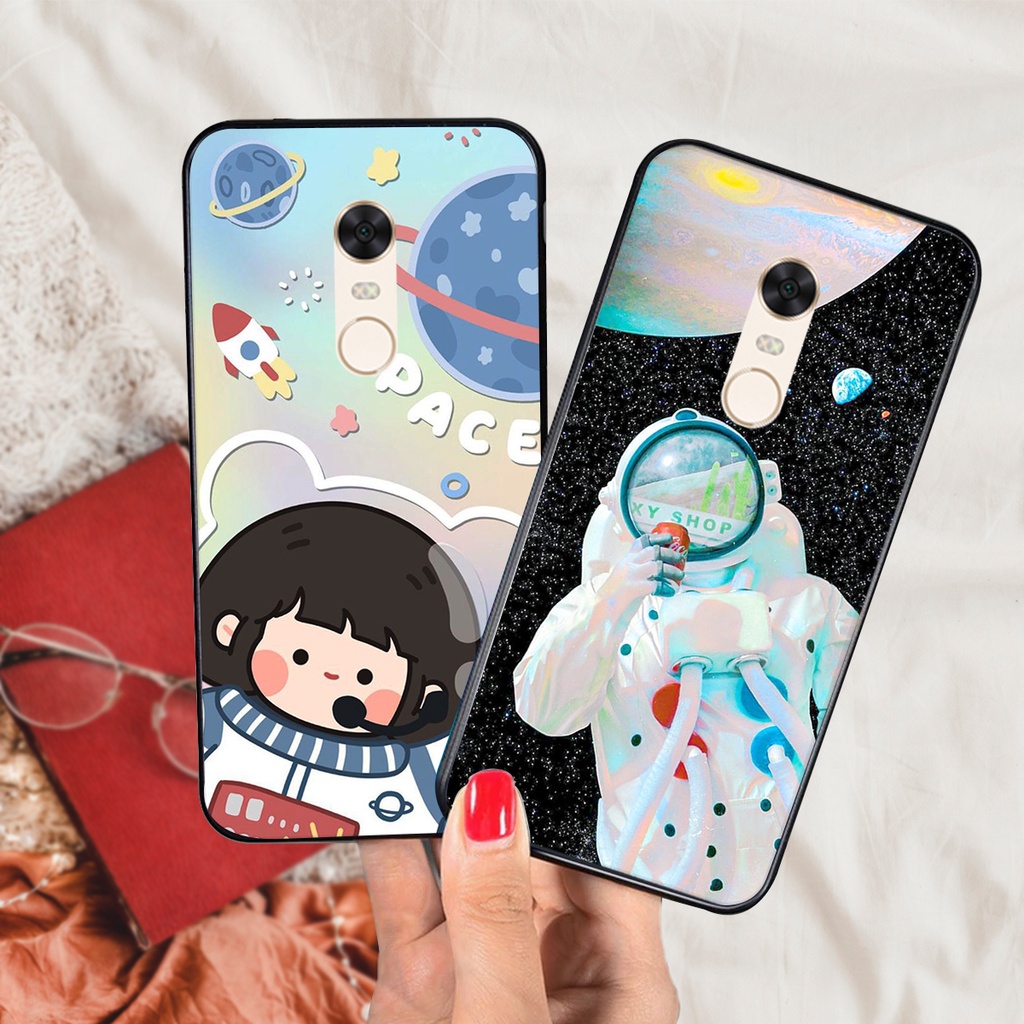 Ốp lưng Xiaomi Mi Note 3 - Redmi Note 4/4x - Redmi 5 - Redmi 5 Plus mẫu  vũ trụ cute đáng yêu, ốp phi hành gia siêu rẻ