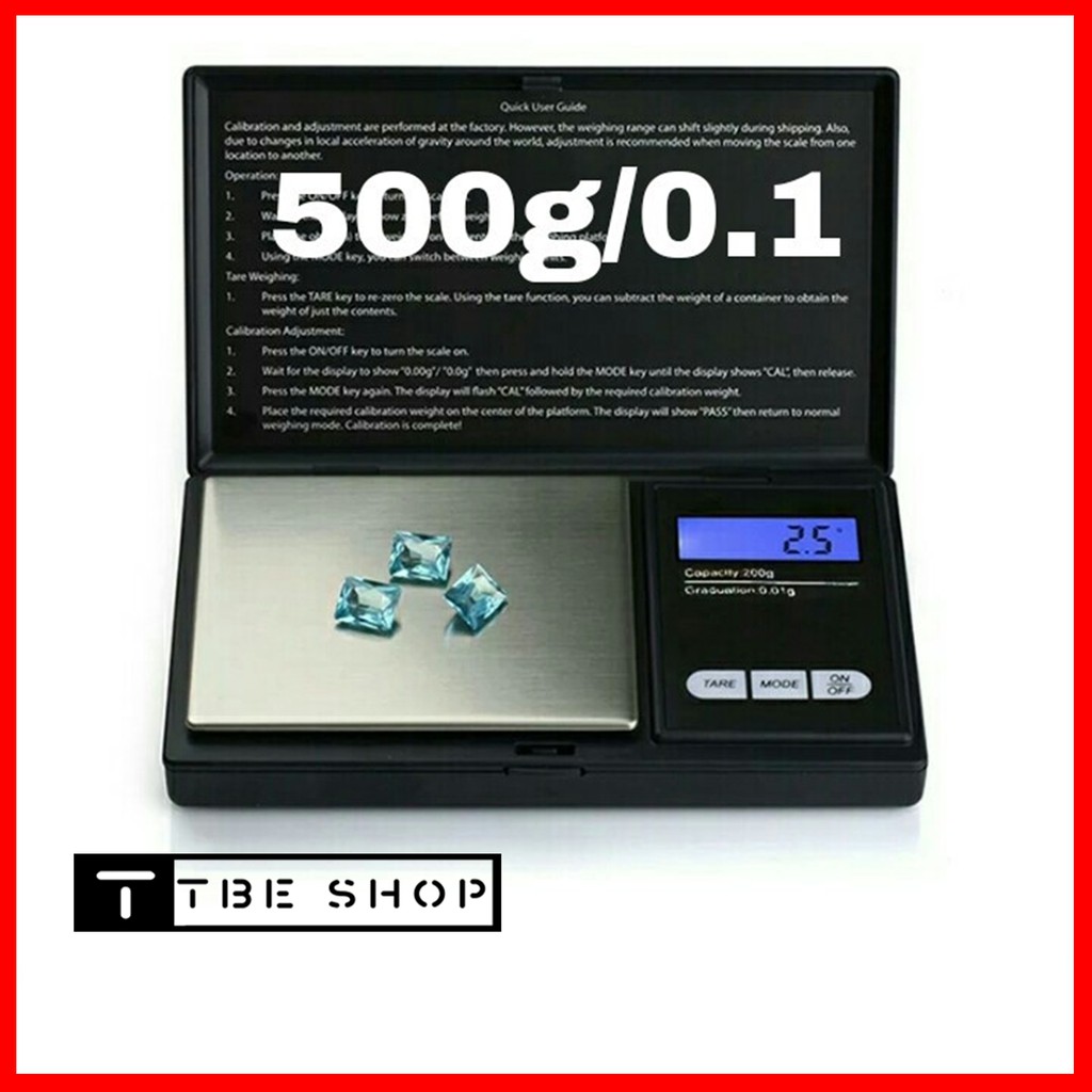 [Bảo Hành 1 Đổi 1] Cân Tiểu Ly Điện Tử Mini Chính Xác Cao 500g 0.1 TBE Shop