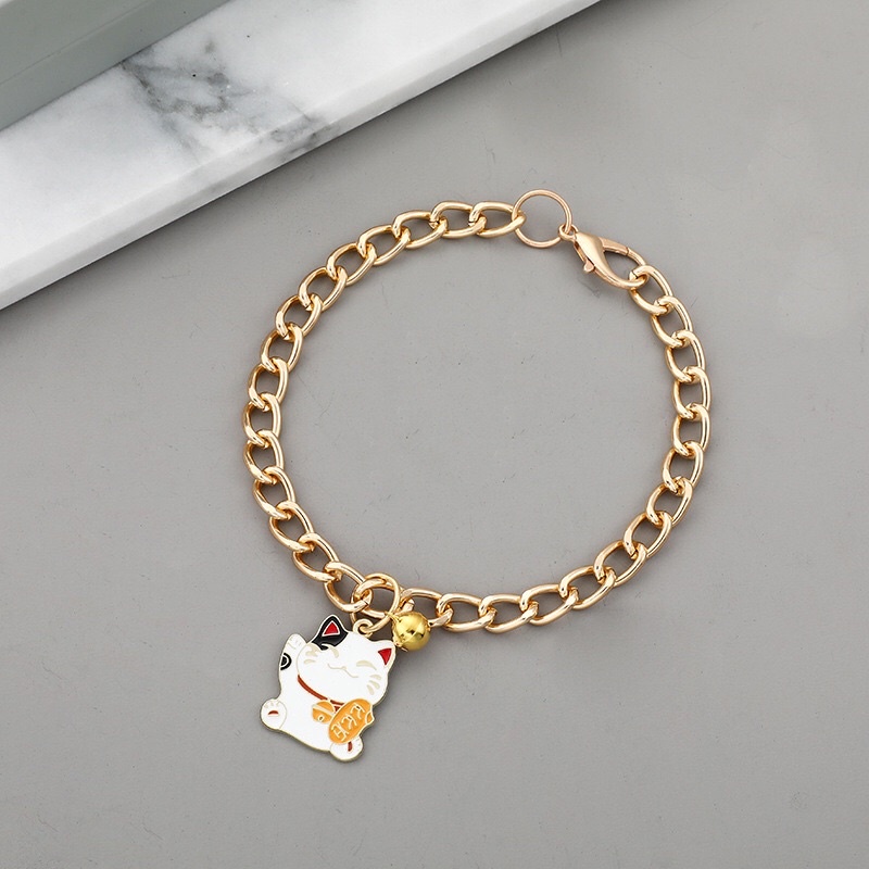 Vòng cổ cho mèo, cho chó, vòng cổ xích nhôm kèm mặt tròn tag mèo