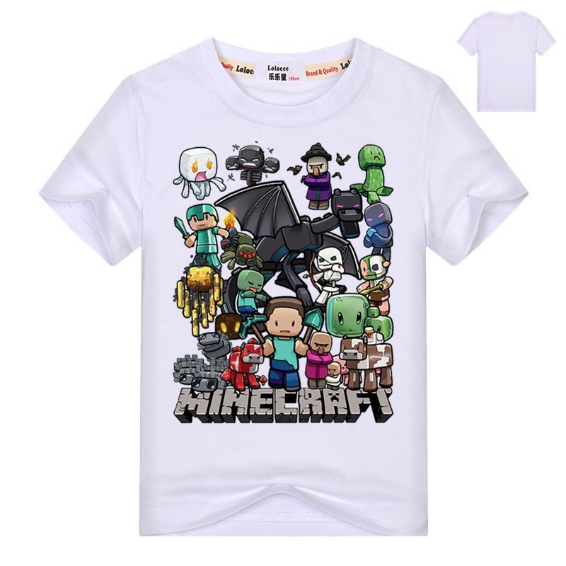 [nhiều mẫu lựa lựa] ÁO THUN MINECRAFT 3 CÓ SIZE TRẺ EM NAM NỮ UNISEX CHO CẢ GIA ĐÌNH AOMIVN V1812