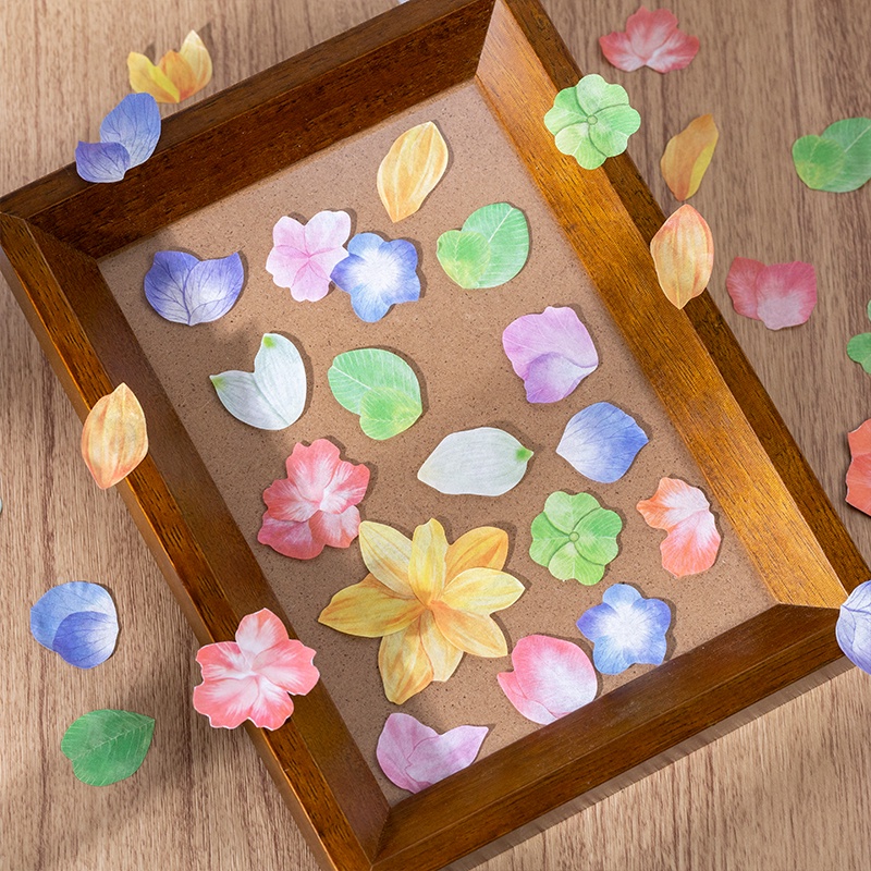 Flowertree 1 Cuộn Băng Keo Washi Hình Cánh Hoa Dùng Trang Trí Nhật Ký, Sổ Tay