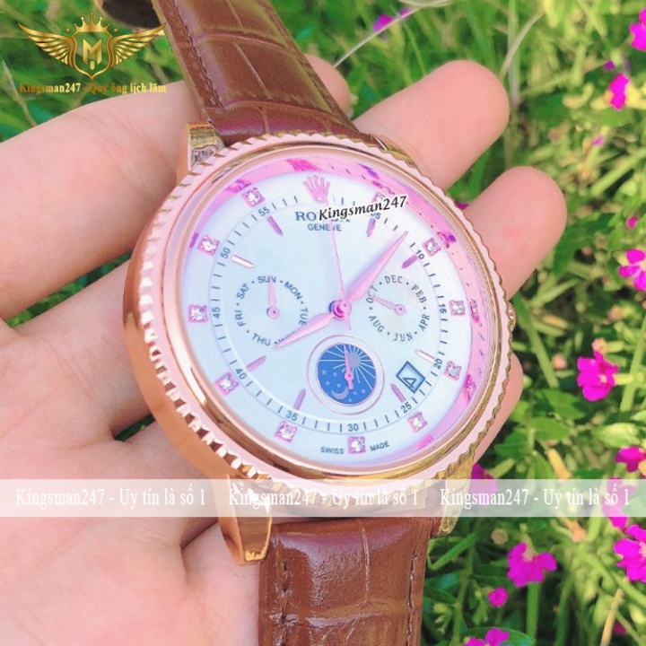 Đồng hồ nam chính hãng RL 2568 dây da đẹp cao cấp, có lịch ngày, thời trang sang trọng lịch lãm [Tặng thêm pin] | BigBuy360 - bigbuy360.vn