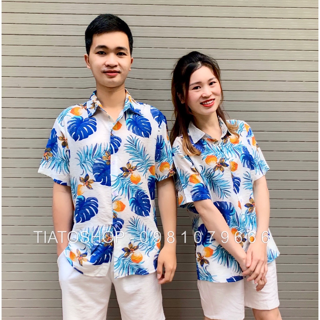 Sơ mi nhóm, sơ mi đi biển, áo lớp, đồng phục du lịch, thời trang đi biển, áo hawaii
