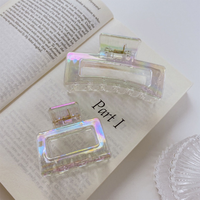 Kẹp Tóc Trang Trí Họa Tiết Hình Học Bằng Resin