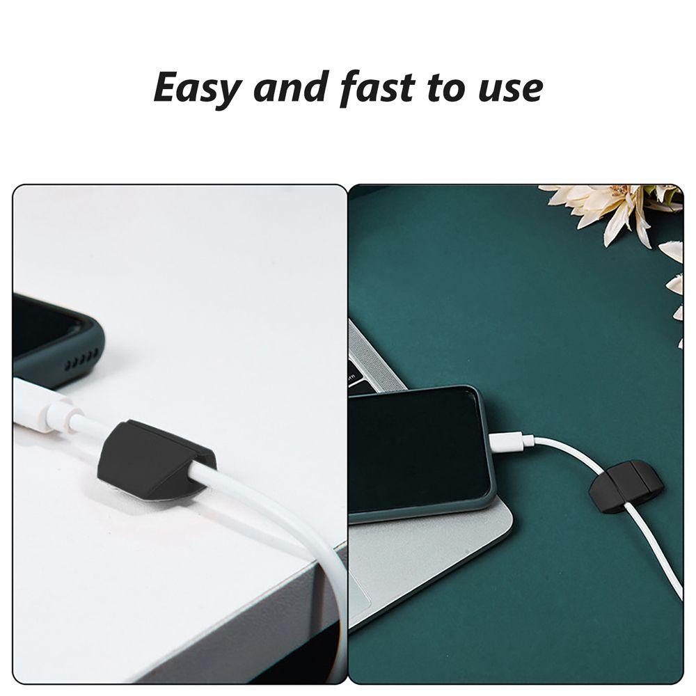 Glenes Cuộn Dây Cáp Lưu Trữ 1PC Bàn|Phụ Kiện Quấn Dây Cáp Điện Thoại Linh Hoạt|Kẹp Bảo Vệ Dây Cáp