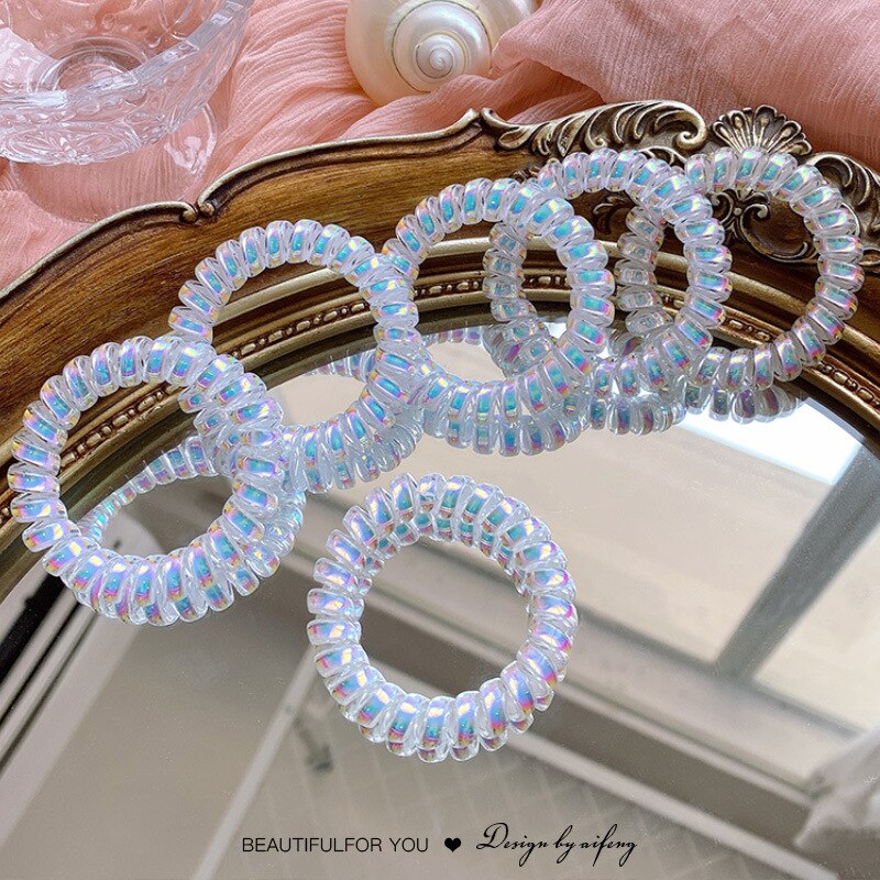 Dây Buộc Tóc Lò Xo Hình Xoắn Ốc Thời Trang Cho Nữ