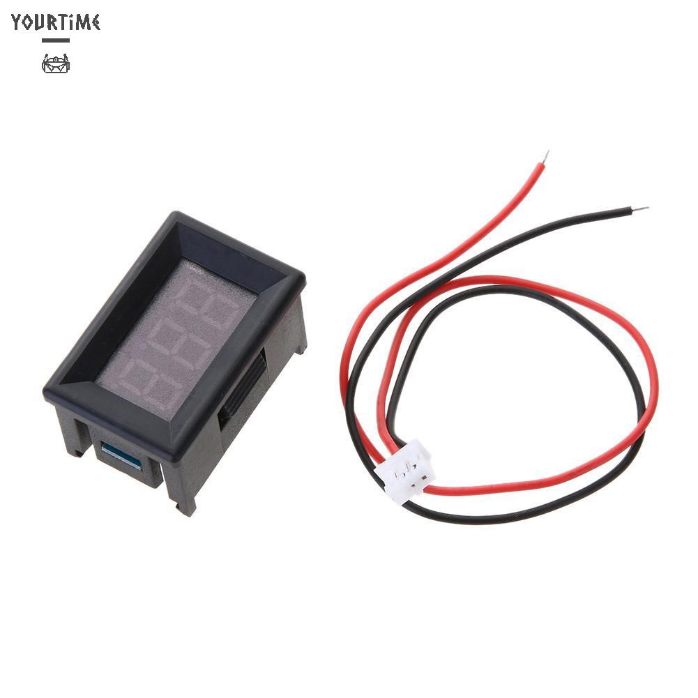 Vôn Kế Điện Tử 2 Dây Mini 0.36in Dc 2.4v-30v