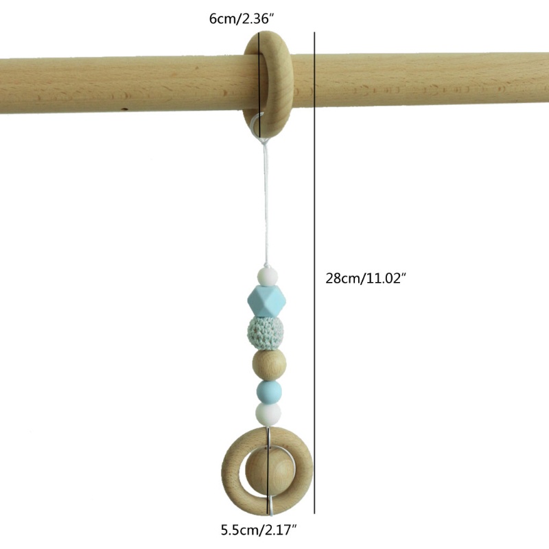 Đồ Chơi Mặt Dây Chuyền Hình Động Vật Tập Gym Không BPA An Toàn Thực Phẩm Cho Bé