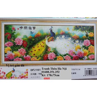 Tranh đính đá Phu thê viên mãn DF2161-178x75cm