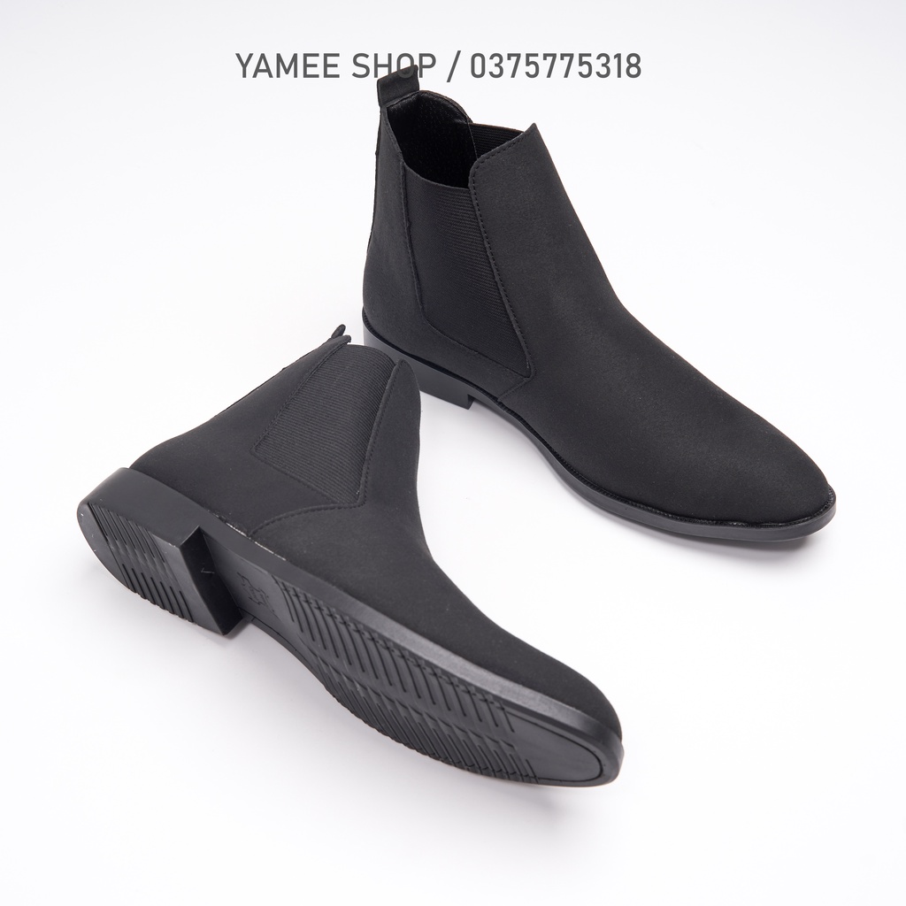 Giày Chelsea boots nam da lộn, cổ cao, đế khâu chắc chắn | BigBuy360 - bigbuy360.vn