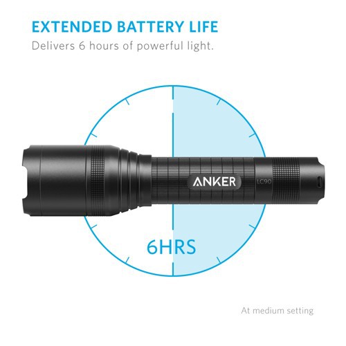 Đèn pin Anker LC90 Flashlight [Chính hãng phân phối, bảo hành 18 tháng]