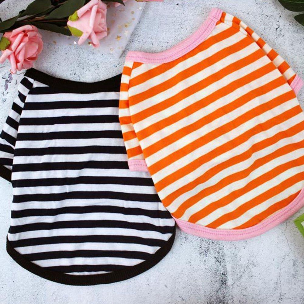 Áo Sát Nách Vải Mềm Kẻ Sọc Dễ Thương Cho Cún Cưng