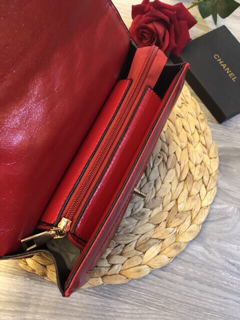 Túi chan nel da bóng