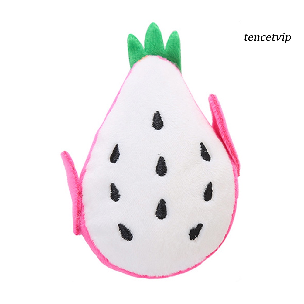 Đồ chơi gặm hình trái cây hoạt hình bằng vải bông chống cắn cho thú cưng